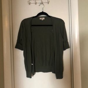 Dark green cardigan